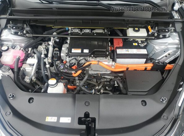 JTJAAAAB1PA002302 2023 LEXUS RZ Silver ძრავის განყოფილების ხედი