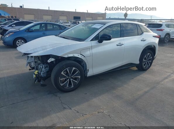 JTJAAAAB8PA016486 2023 LEXUS RZ 450E White Առջևի ձախ երեք քառորդ տեսարան