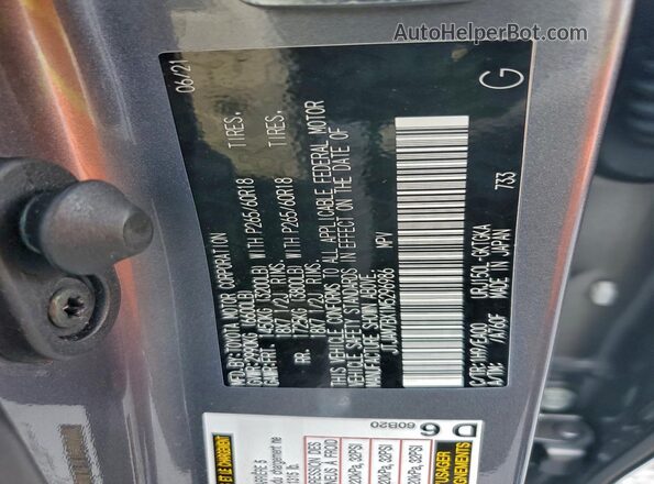 JTJAM7BX1M5296986 2021 LEXUS GX Gray Սալոնի 360 աստիճան տեսք