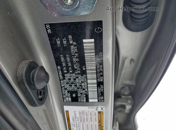 JTJAM7BX8M5269705 2021 LEXUS GX Gray Вид наклейки з VIN-кодом