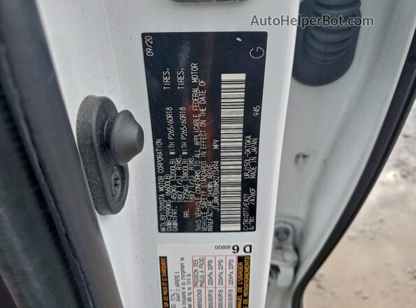 JTJAM7BX8M5273494 2021 LEXUS GX White VIN կոդի պիտակի տեսք