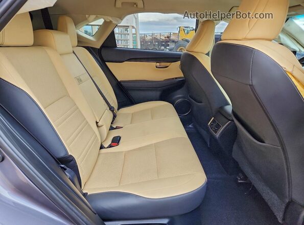 JTJBARBZ1J2175138 2018 LEXUS NX Charcoal Widok wnętrza z tyłu