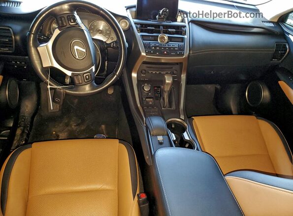 JTJBARBZ2G2085490 2016 LEXUS NX Black Вид панелі приладів