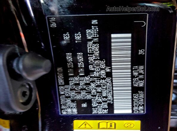 JTJBARBZ2G2085490 2016 LEXUS NX Black Вид підкапотного простору