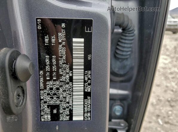 JTJBARBZ3J2167249 2018 LEXUS NX Gray Widok komory silnika