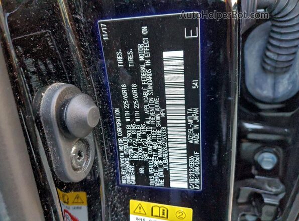 JTJBARBZ8J2157378 2018 LEXUS NX Black 