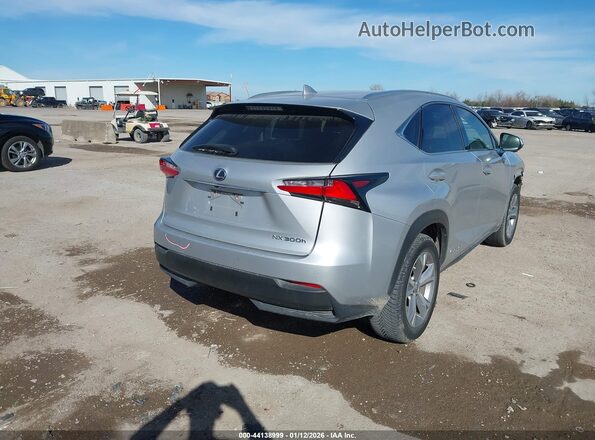 JTJBJRBZ0H2069922 2017 LEXUS NX 300H Серебряный Задняя правая четверть