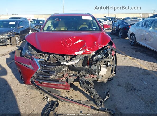JTJBJRBZ3H2062396 2017 LEXUS NX 300H Red Вид щитка приладів