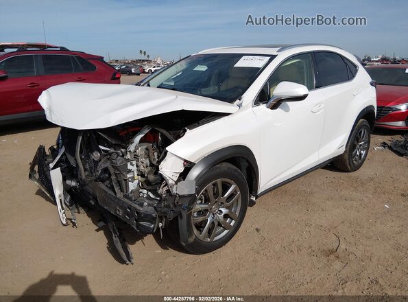JTJBJRBZ6G2035305 2016 LEXUS NX 300H White Vista tres cuartos delantera izquierda