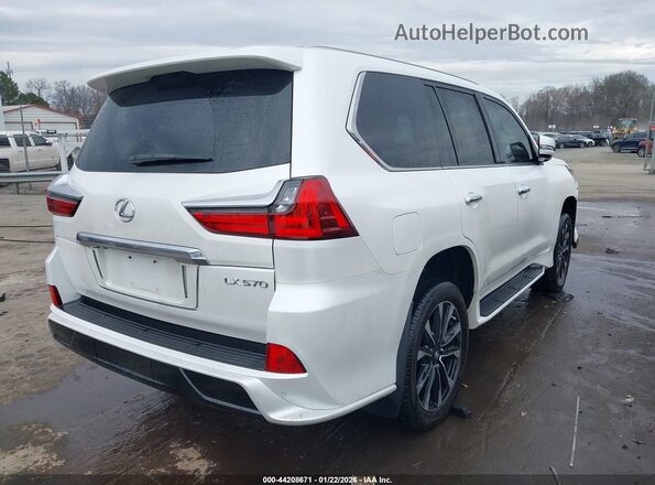 JTJDY7AX7M4340515 2021 LEXUS LX 570 Белый Задняя правая четверть