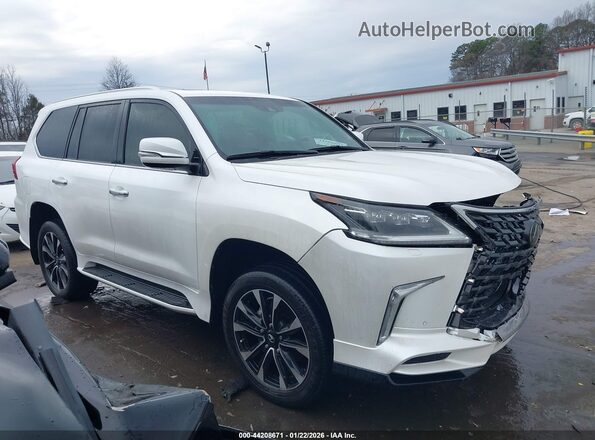 JTJDY7AX7M4340515 2021 LEXUS LX 570 Белый Вид задней части салона