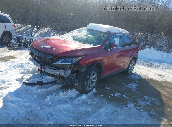 JTJDZKCA5K2015072 2019 LEXUS RX 350L Red Front left