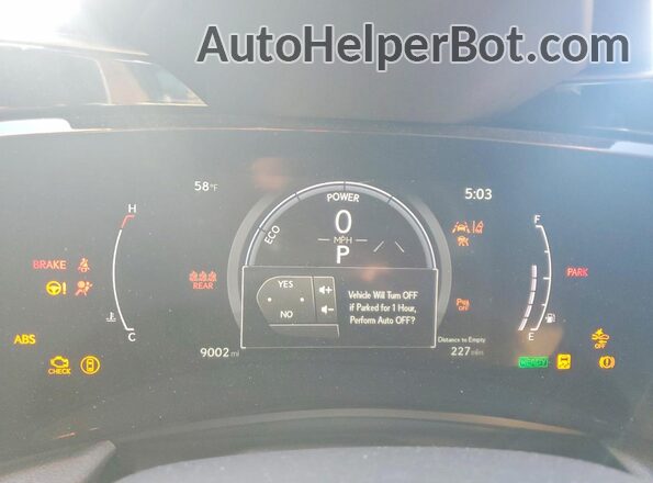 JTJGKCEZ5S2040743 2025 LEXUS NX White Widok zestawu wskaźników