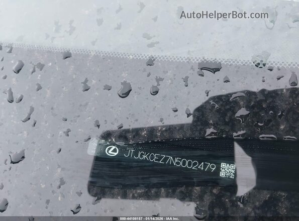 JTJGKCEZ7N5002479 2022 LEXUS NX 350H Gray 