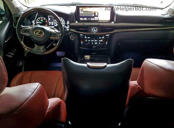 JTJHY7AX0G4188907 2016 LEXUS LX Белый Вид панели приборов
