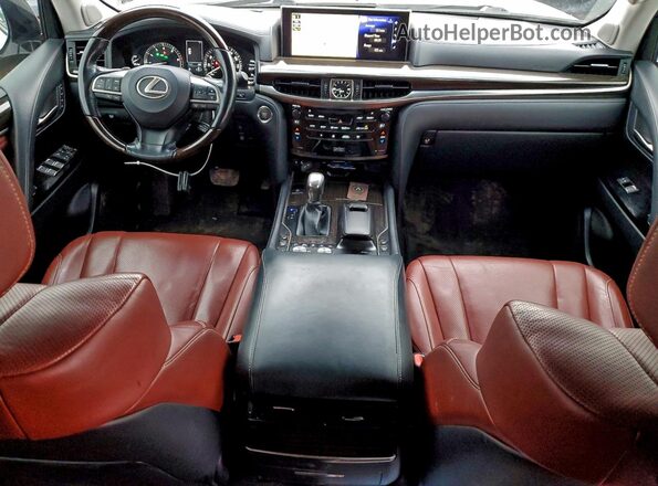 JTJHY7AX0H4239209 2017 LEXUS LX White Widok deski rozdzielczej