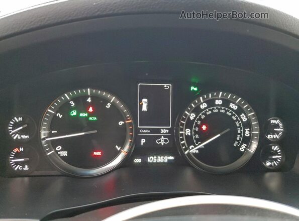 JTJHY7AX0H4239209 2017 LEXUS LX White Widok zestawu wskaźników
