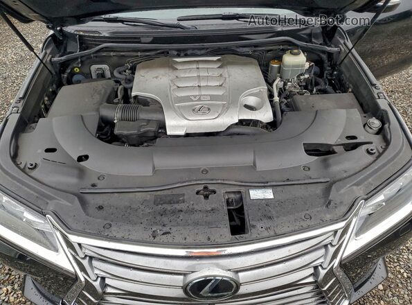 JTJHY7AX0H4242837 2017 LEXUS LX Black Widok komory silnika