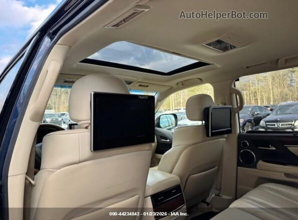 JTJHY7AX2H4242774 2017 LEXUS LX Синий Вид щитка приборов