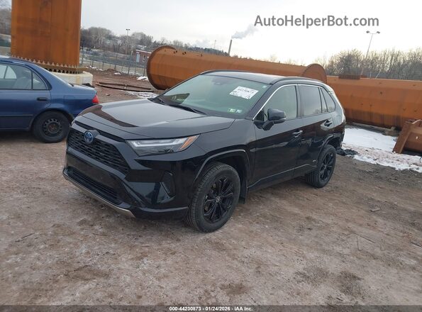 JTM16RFV1ND065806 2022 TOYOTA RAV4 HYBRID Black წინა მარცხენა ხედი სამი მეოთხედიდან