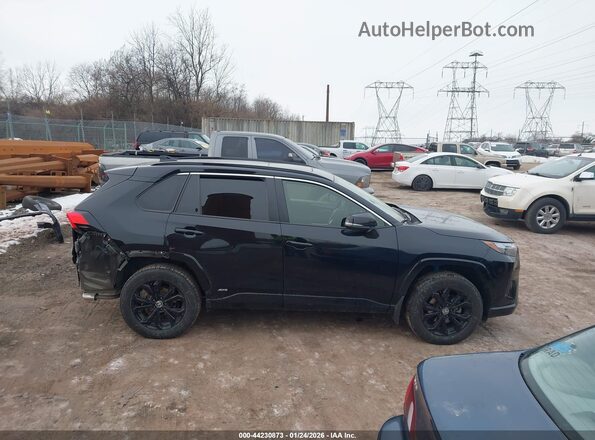JTM16RFV1ND065806 2022 TOYOTA RAV4 HYBRID Black უკანა სალონის ხედი