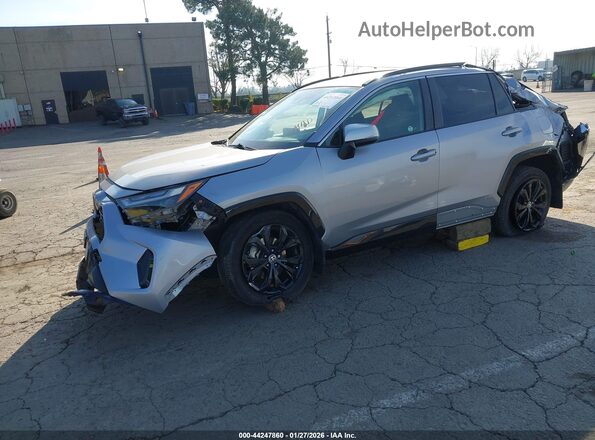 JTM16RFV8ND052499 2022 TOYOTA RAV4 HYBRID Silver Передня ліва чверть