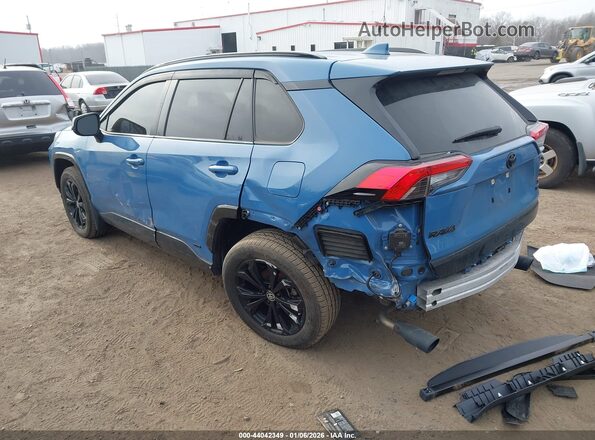 JTM16RFV8ND061686 2022 TOYOTA RAV4 HYBRID Синий Задняя левая четверть