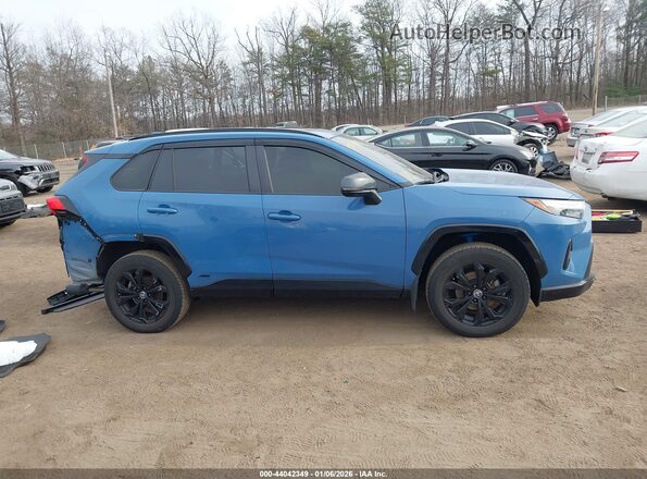 JTM16RFV8ND061686 2022 TOYOTA RAV4 HYBRID Синий Вид задней части салона