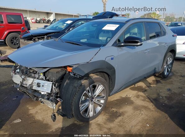 JTMABABA1RA082063 2024 SUBARU SOLTERRA Gray Առջևի ձախ երեք քառորդ տեսարան