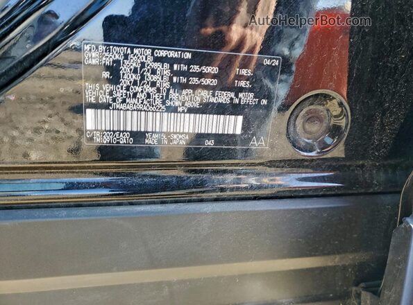 JTMABABA9RA066225 2024 SUBARU SOLTERRA Black VIN sticker view