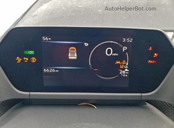 JTMABABAXSA093262 2025 SUBARU SOLTERRA Teal Instrument cluster view