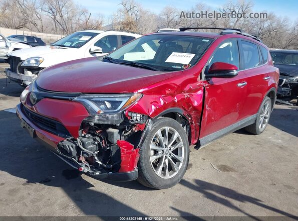 JTMDFREV8JD222143 2018 TOYOTA LIMITED Red Vista tres cuartos delantera izquierda