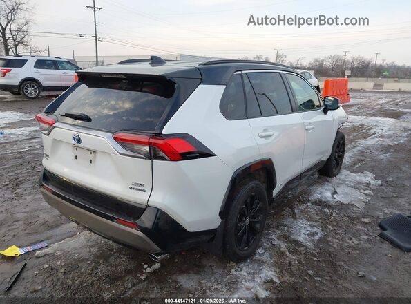 JTME6RFV0ND535857 2022 TOYOTA RAV4 HYBRID White Задня права чверть