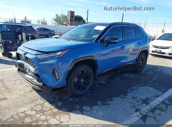 JTME6RFV1ND521837 2022 TOYOTA RAV4 HYBRID Blue Передня ліва чверть