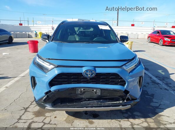 JTME6RFV1ND521837 2022 TOYOTA RAV4 HYBRID Blue Вид щитка приладів