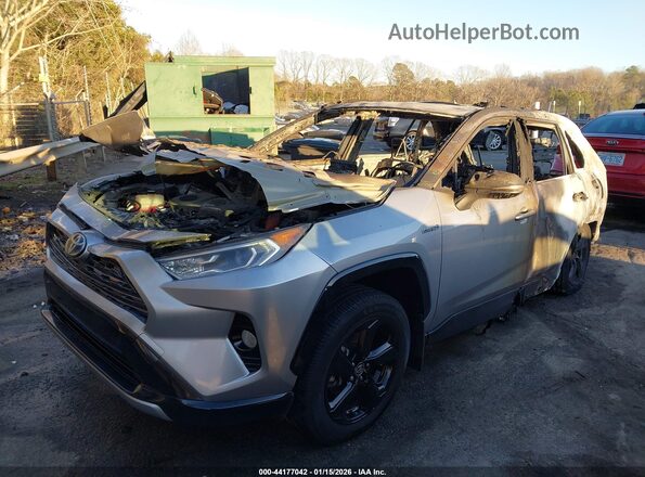 JTME6RFV6LD500978 2020 TOYOTA RAV4 HYBRID Silver Vista tres cuartos delantera izquierda