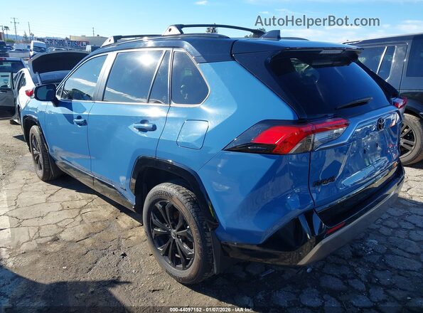 JTME6RFV9ND528633 2022 TOYOTA RAV4 HYBRID Blue Trasero izquierdo