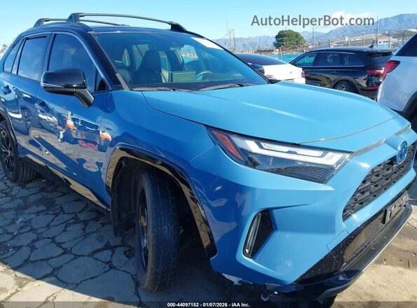 JTME6RFV9ND528633 2022 TOYOTA RAV4 HYBRID Blue Vista frontal