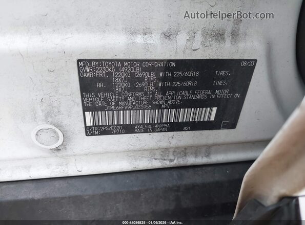 JTME6RFV9PJ035958 2023 TOYOTA RAV4 HYBRID White Շարժիչի բաժամունքի տեսք