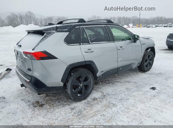JTMEWRFV0KJ026946 2019 TOYOTA RAV4 HYBRID Серебряный Задняя правая четверть