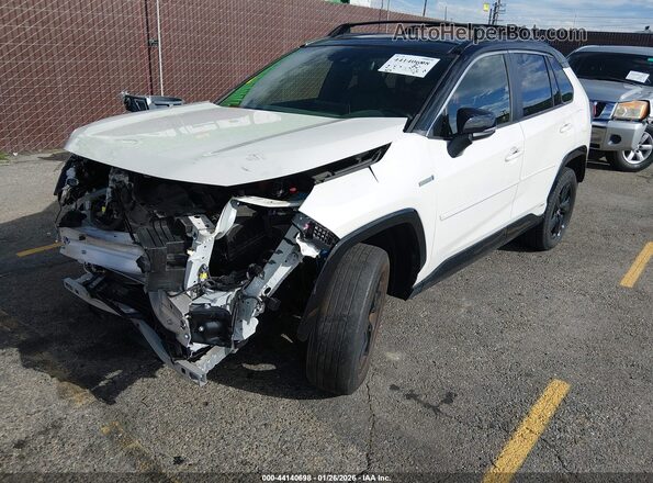 JTMEWRFV6KD522882 2019 TOYOTA RAV4 HYBRID Белый Передняя левая четверть
