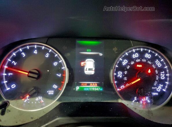 JTMH1RFV3KJ004953 2019 TOYOTA LE White Vista del cuadro de instrumentos