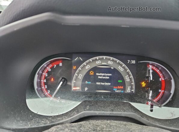 JTMN1RFV0LD531044 2020 TOYOTA LIMITED Burgundy Widok zestawu wskaźników