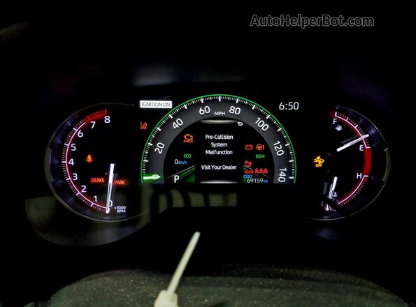 JTMN1RFV1LD529190 2020 TOYOTA LIMITED Blue Вид щитка приладів