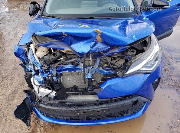 JTNKHMBX0M1114501 2021 TOYOTA LE Blue Widok komory silnika