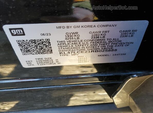 KL47LCE21RB025888 2024 BUICK OTHER Black Շարժիչի բաժամունքի տեսք