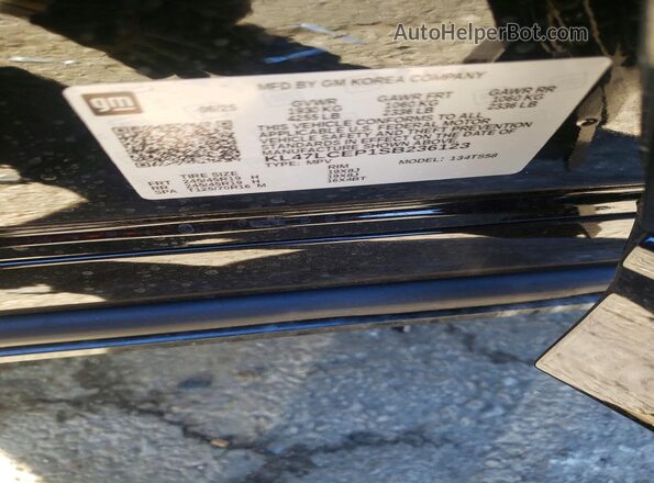 KL47LCEP1SB236123 2025 BUICK OTHER Black VIN sticker view
