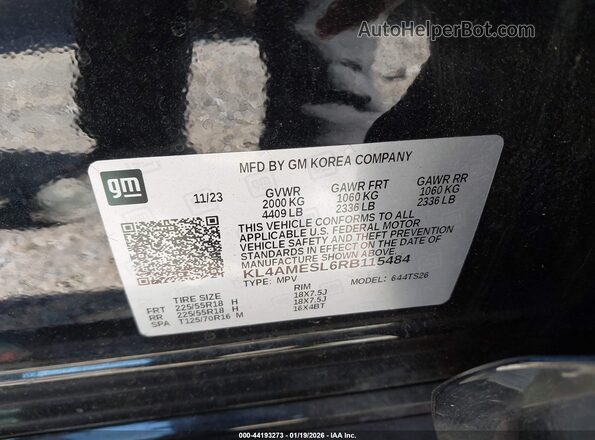 KL4AMESL6RB115484 2024 BUICK ENCORE Black Engine compartment view