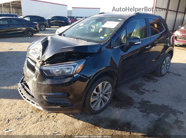 KL4CJASB0KB841641 2019 BUICK ENCORE Black Առջևի ձախ երեք քառորդ տեսարան