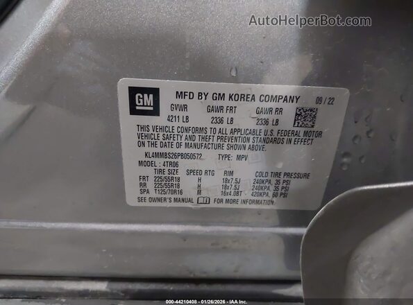 KL4MMBS26PB050572 2023 BUICK ENCORE Gray Engine compartment view